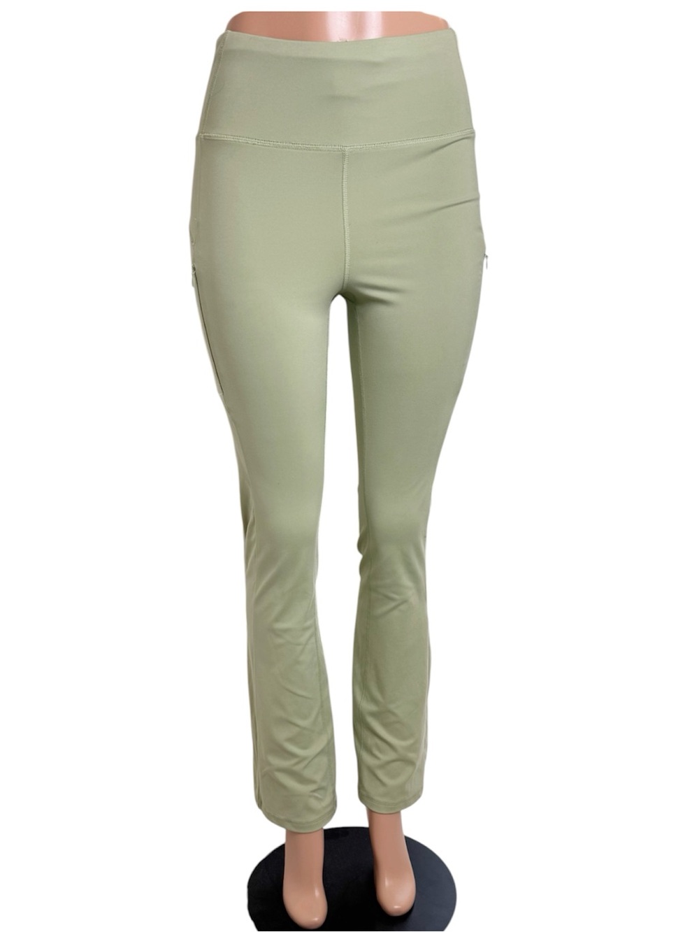 Laundry by Shelli Segal High-Waist Light Green Active Leggings Large